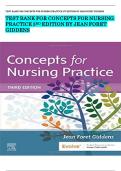 TEST BANK FOR CONCEPTS FOR NURSING PRACTICE 3RD EDITION BY JEAN FORET GIDDENS