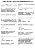 Ch 1 - Practice Questions with Verified Answers