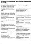 WGU D196 Pre Assessment Test Questions And Answers Graded A&plus;
