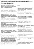 NHC1 Pre-Assessment WGU Questions And Answers Graded A&plus;