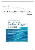 Test Bank for Brunner & Suddarth's Textbook of Medical-Surgical Nursing 15th Edition by Janice L Hinkle, Kerry H. Cheever & Kristen Overbaugh - Complete, Elaborated and Latest Test bank. ALL Chapters (1-68) Included and Updated for 2023 #15thEditio
