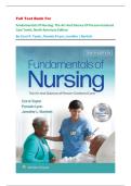 Full Test Bank For Fundamentals Of Nursing&colon; The Art And Science Of Person-Centered  Care Tenth&comma; North American Edition By Carol R&period; Taylor &comma;Pamela B Lynn &comma;Jennifer L Bartlett 