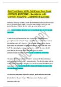 Full Test Bank&vert; HESI Exit Exam Test Bank &lpar;ACTUAL 2025&sol;2026&rpar;- Questions with Correct Answers &vert; Guaranteed Success