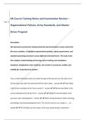 AR Course Training Notes and Examination Review &ndash;  Organizational Policies&comma; Army Standards&comma; and Master  Driver Program