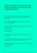 SUPPORT OPERATIONS PH II &lpar;PRE EXAM STUDY GUIDE&rpar; &comma; SPO PHASE 1 &lpar;2025&rpar; QUESTIONS WITH COMPLETE SOLUTIONS&excl;&excl;