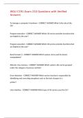 WGU C191 Exam 210 Questions with Verified Answers&comma;100&percnt;CORRECT