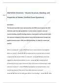 AQA GCSE Chemistry &ndash; Atomic Structure&comma; Bonding&comma; and  Properties of Matter &lpar;Verified Exam Questions&rpar;