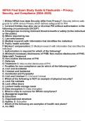 HIPAA Final Exam Study Guide & Flashcards &ndash; Privacy&comma; Security&comma; and Compliance &lpar;2024&ndash;2025&rpar;&period;pdf