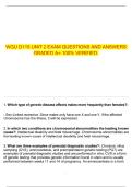 WGU D115 UNIT 2 EXAM QUESTIONS AND ANSWERS GRADED A&plus; 100&percnt; VERIFIED&period;