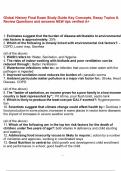 Global History Final Exam Study Guide Key Concepts&comma; Essay Topics & Review Questions and answers NEW tips verified A&plus;&period;pdf