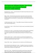 PSI National Affiliate Broker Test Exam Questions and Already Passed Answers 2025 Edition&period;