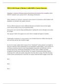TECA 1311 Exam 1&comma; Review &vert;&vert; with 100&percnt; Correct Answers&period;