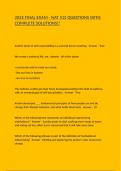 2025 FINAL EXAM - NAT 515 QUESTIONS WITH COMPLETE SOLUTIONS&excl;&excl;
