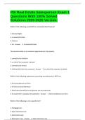 PSI Real Estate Salesperson Exam 1 Questions With 100&percnt; Solved Solutions 2025-2026 Version&period;