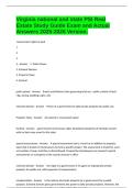 Virginia national and state PSI Real Estate Study Guide Exam and Actual Answers 2025-2026 Version&period;
