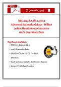 NSG 530 &ndash; Advanced Pathophysiology &vert; Wilkes University &vert; 2025 Exams 1&comma; 2 & 3 Questions and Answers