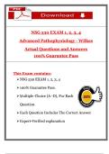 NSG 530 &ndash; Advanced Pathophysiology &vert; Wilkes University &vert; 2025 Exams 1&ndash;4 Questions and Answers