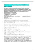NU660 Week 1&colon; Practice Questions With Evidence-Based Solutions