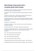 Steel Design study guide with a complete guide latest update