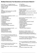 Multiple Sclerosis Test Questions and Answers Rated A