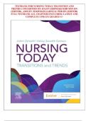 Test Bank for Nursing Today Transition and Trends&comma; 11th Edition by JoAnn Zerwekh & Ashley Zerwekh Garneau  Complete All Chapters