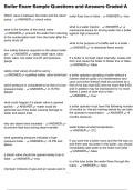 Boiler Exam Sample Questions and Answers Graded A