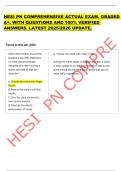 HESI PN COMPREHENSIVE ACTUAL EXAM&period; GRADED  A&plus;&period; WITH QUESTIONS AND 100&percnt; VERIFIED  ANSWERS&period; LATEST 2025&sol;2026 UPDATE&period;