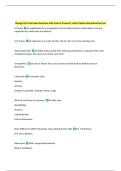 Biology 181 Final Exam Questions with Correct Answers&vert; Latest Update Guaranteed Success 