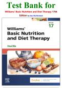 Test Bank for Williams' Basic Nutrition and Diet Therapy 17th Edition by Staci Nix McIntosh isbn-978-0443123641