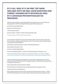 D115 OA &sol; WGU D115 OA PREP TEST BANK 2025&sol;2026 WITH 450 REAL EXAM QUESTIONS AND CORRECT ANSWERS WITH RATIONALES&sol; WGU D115 ADVANCED PATHOPHYSIOLOGY OA PREP&lpar;NEW&excl;&rpar;