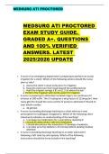 MEDSURG ATI PROCTORED  MEDSURG ATI PROCTORED  EXAM STUDY GUIDE&period;  GRADED A&plus;&period; QUESTIONS  AND 100&percnt; VERIFIED  ANSWERS&period; LATEST  2025&sol;2026 UPDATE 