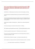 New Jersey Registered Dental Assisting Preparation&comma; RDA  Final Review Questions 2025-2026 Latest Questions and  Answers
