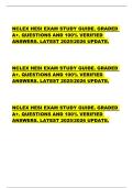 NCLEX HESI EXAM STUDY GUIDE&period; GRADED  A&plus;&period; QUESTIONS AND 100&percnt; VERIFIED  ANSWERS&period; LATEST 2025&sol;2026 UPDATE&period;  NCLEX HESI EXAM STUDY GUIDE&period; GRADED  A&plus;&period; QUESTIONS AND 100&percnt; VERIFIED  ANSWERS&period; LATEST 2025&sol;2026 UPDATE&period;  NCLEX HESI EXAM STUDY GUIDE&period; GRADED  A&plus;&period; QUES