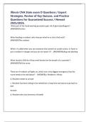 Illinois CNA State exam D Questions &sol; Expert Strategies&comma; Review of Key Quizzes&comma; and Practice Questions for Guaranteed Success &sol; Newest 2025&sol;2026&period;
