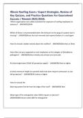 Illinois Roofing Exam &sol; Expert Strategies&comma; Review of Key Quizzes&comma; and Practice Questions for Guaranteed Success &sol; Newest 2025&sol;2026&period;