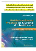Test Bank For Evidence-Based Practice in Nursing &  Healthcare A Guide to Best Practice 5th Edition by  Melnyk&comma; Ellen Fineout-Overholt Chapter 1 - 23 Complete