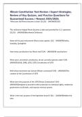 Illinois Constitution Test Review &sol; Expert Strategies&comma; Review of Key Quizzes&comma; and Practice Questions for Guaranteed Success &sol; Newest 2025&sol;2026&period;