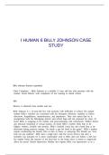 I HUMAN 6 BILLY JOHNSON CASE STUDY