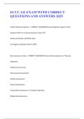 ECCC GE EXAM WITH CORRECT QUESTIONS AND ANSWERS 2025