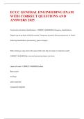 ECCC GENERAL ENGINEERING EXAM WITH CORRECT QUESTIONS AND ANSWERS 2025