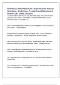 NYS Notary Exam Questions Comprehension Practice Questions &sol; Study Guide Newest Actual Questions & Answers &lpar;A&plus; Guide Solution&rpar;