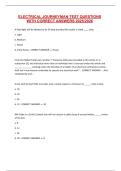 ELECTRICAL JOURNEYMAN TEST QUESTIONS WITH CORRECT ANSWERS 2025&sol;2026