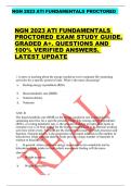 NGN 2023 ATI FUNDAMENTALS PROCTORED       NGN 2023 ATI FUNDAMENTALS  PROCTORED EXAM STUDY GUIDE&period;  GRADED A&plus;&period; QUESTIONS AND  100&percnt; VERIFIED ANSWERS&period;  LATEST UPDATE