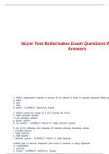 Nccer Test Boilermaker Exam Questions With Correct Answers