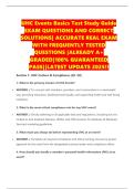 UHC Events Basics Test Study Guide EXAM QUESTIONS AND CORRECT SOLUTIONS&vert; ACCURATE REAL EXAM WITH FREQUENTLY TESTED QUESTIONS &vert;ALREADY A&plus; GRADED&vert;100&percnt; GUARANTEED PASS&vert;&vert;LATEST UPDATE 2025&excl;&excl;