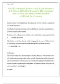 Nur 502 Advanced Patho Actual Exam Version 1  & 2 Newest 2025&sol;2026 Complete 200 Questions  And Correct Answers &vert;Already Graded  A&plus;&vert;&vert;Brand New Version&excl; 