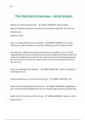 The Psychiatric Interview - Carlat &lpar;notes&rpar;