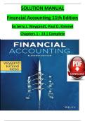 SOLUTION MANUAL Financial Accounting 11th Edition by Jerry J&period; Weygandt&comma; Paul D&period; Kimmel Chapters 1 - 13 &vert; Complete