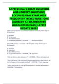 AAPD QE Board EXAM QUESTIONS AND CORRECT SOLUTIONS&vert; ACCURATE REAL EXAM WITH FREQUENTLY TESTED QUESTIONS &vert;ALREADY A&plus; GRADED&vert;100&percnt; GUARANTEED PASS&vert;&vert;LATEST UPDATE 2025&excl;&excl;