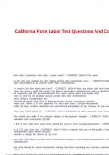 California Farm Labor Test Questions And Correct Answers